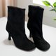 thumbnail image 4 of Botas Occidental Las Mujeres Combinadas Sin Deslizamiento Resbalón para El Invierno Otoño, 4 of 9