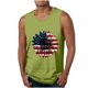 thumbnail image 1 of Tanques para Hombre para el Verano Solto Chaleco Impresión Deportivo Cuello Redondo, Casual, 1 of 3