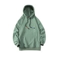 thumbnail image 1 of Avamo Mens Leisure Pullover Plain Sport With Pocket Green L, 1 of 3