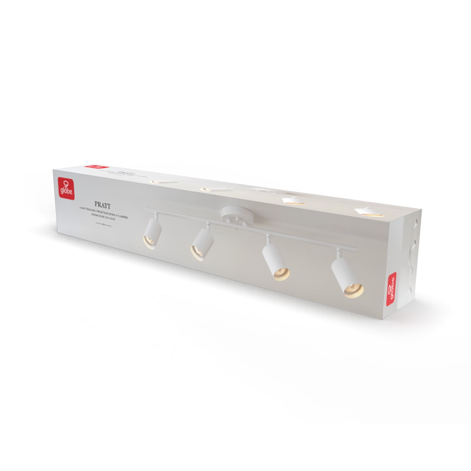 Globe Electric 4-Light Matte White Track Lighting