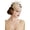 Champagne, variant on Art Deco 1920's Flapper Great Gatsby Inspired Leaf Medallion Pearl Headband Black Feather