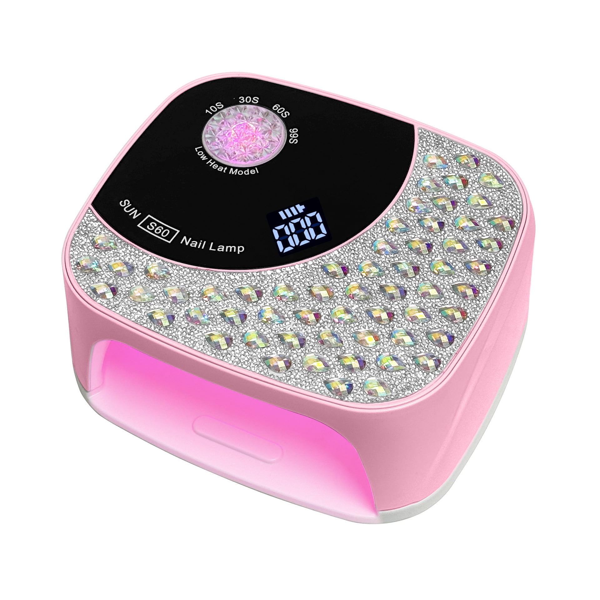 Professional Adjustable Nail Lamp - High Power LED UV Nail Dryer for Gel Polish, 6-Level Dimmer with Sensor, Fast Curing Manicure Machine for Beginners & Home Use