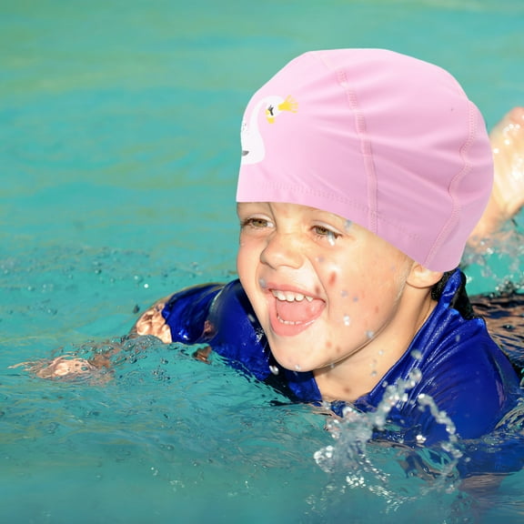 PBPBOX Children Swimming Cap Swimming Hat PVC Prevent Hair from Chlorine 1 Set