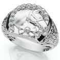 thumbnail image 2 of Pompeii Men's Pinkie Horse Lucky Diamond Ring Gold Lab Grown (F/G,VS1-VS2), 2 of 6