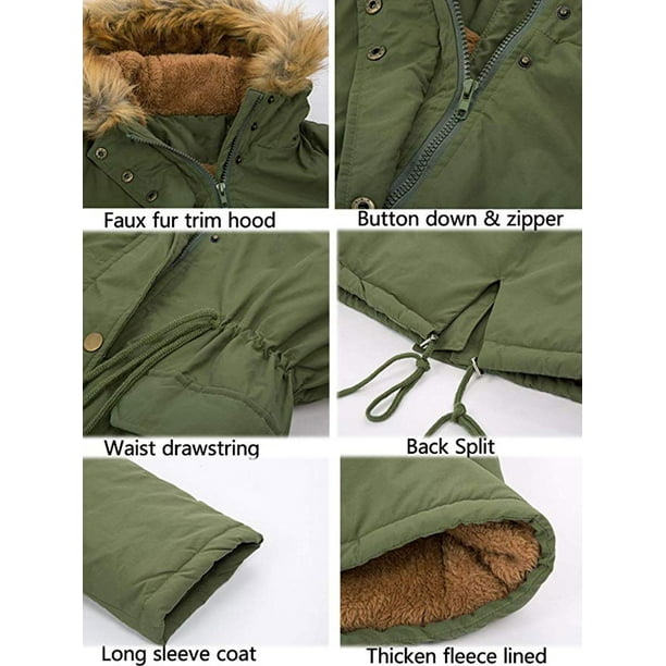 Fuzzy lined utility parka coat online