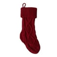 thumbnail image 6 of AuroraX Stylish Embroidered Knitted Christmas Stockings Traditional Classic Plush Xmas Stockings 14" Candy Stocking Bag for Holiday Party Gifts Decor(Red), 6 of 6