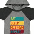 thumbnail image 4 of Inktastic Four Wheeling Eat Sleep off Road Repeat Boys or Girls Baby Bodysuit, 4 of 5