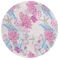 thumbnail image 5 of Surfside ASR31 Raspberry Washable 8 ft x 8 ft Round Rug, 5 of 5
