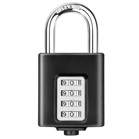 Locker Code Padlock 4 Digit Outdoor Resettable Small Combination ...