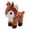 Brown, variant on Leodye 1PCS Christmas Deer Plushs Toy Cute Mini Deer Doll forest Animals Doll Suitable for Christmas Decoration Holiday Gift Children's Birthday Gift-3.94×3.94×2.76In