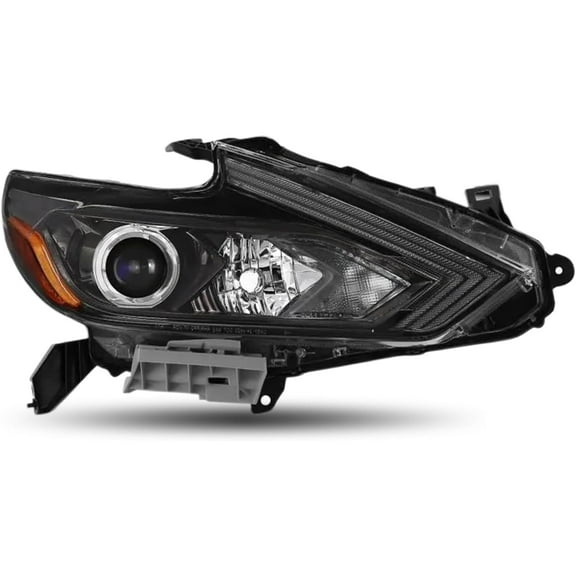 HOUGEET Halogen Headlight Headlamp Black Fit for 2016-2018 Nissan Altima Passenger Right