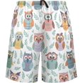 thumbnail image 2 of GZHJMY Owl Pajama Pants Short for Men, Lounge Pants Lightweight Men Pajama Bottoms with Drawstring Pockets, Christmas New Year Birthday Gifts, Large, 2 of 7