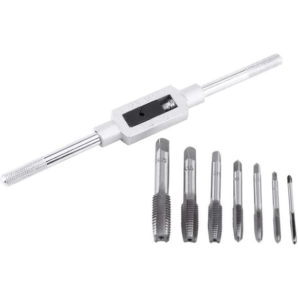Tap Holder-8pcs M3-M12 Tap Wrench Drill Set Hand Tapping Tools Screw Thread Tap Turn Drill Bit