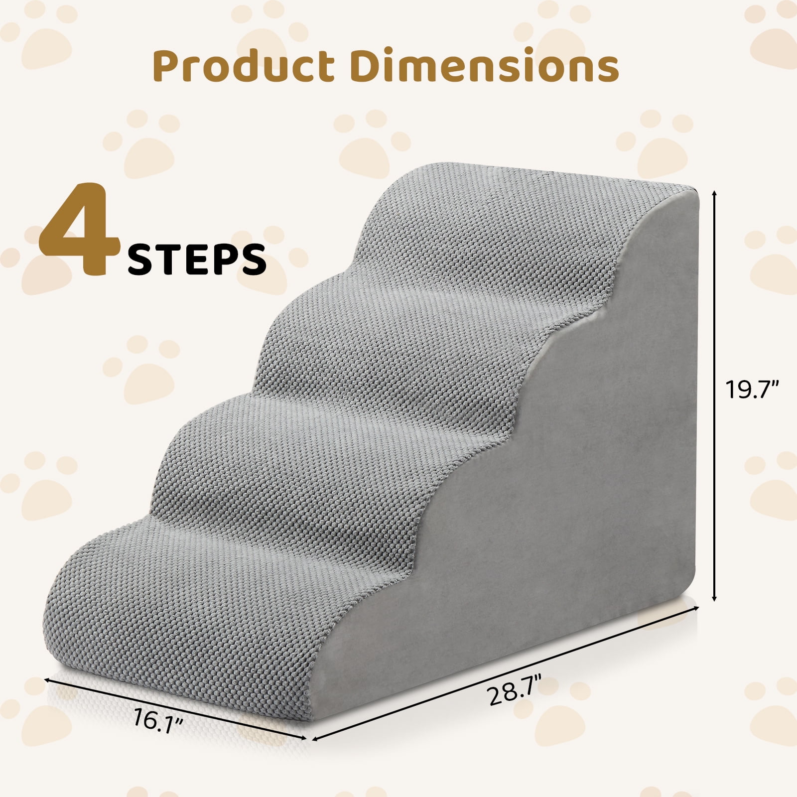 4 Step Pet Stairs for Cat Dog
