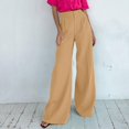 thumbnail image 2 of iHPH7 Womens Wide Leg Pants Trousers Pants for Women Wide Leg Trousers Women High Waisted Pants for Women Casual Pants for Women Wide Leg Lounge Pants Lounge Wear for Women Khaki S, 2 of 9