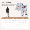 thumbnail image 5 of Uemuo Cute Chameleons On Blue Pattern Womens Pajama Sets,PJ Set for Women,Pajamas for Women Logo,Long Sleeve Pajama Set for Women,Soft Long Sleeve Top With Pants-Small, 5 of 9