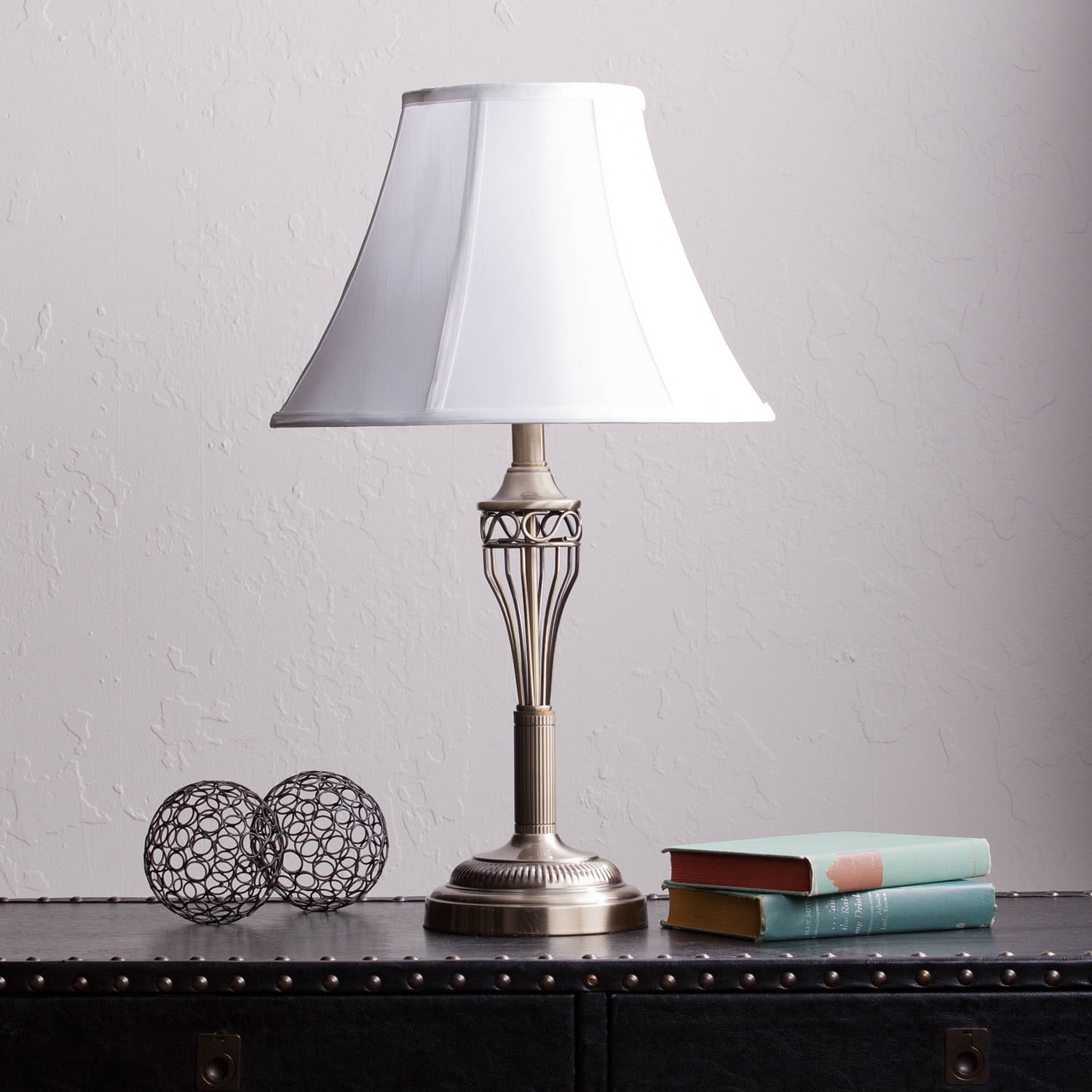 Southern Enterprises Hoover Transitional Style Table Lamp, Bronze