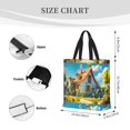 thumbnail image 3 of Picia Cozy Cartoon Backyard for Tote Bag for Women with Zipper, Gym Tote with Compartments, Laptop Work Tote Nurse Dance Yoga Bag for Sport, Travel, 3 of 7
