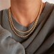 thumbnail image 2 of Collar de moda, estilo europeo y americano, cadena torcida, collar de cadena de clavícula de acero inoxidable para hombres y mujeres, 2 of 6