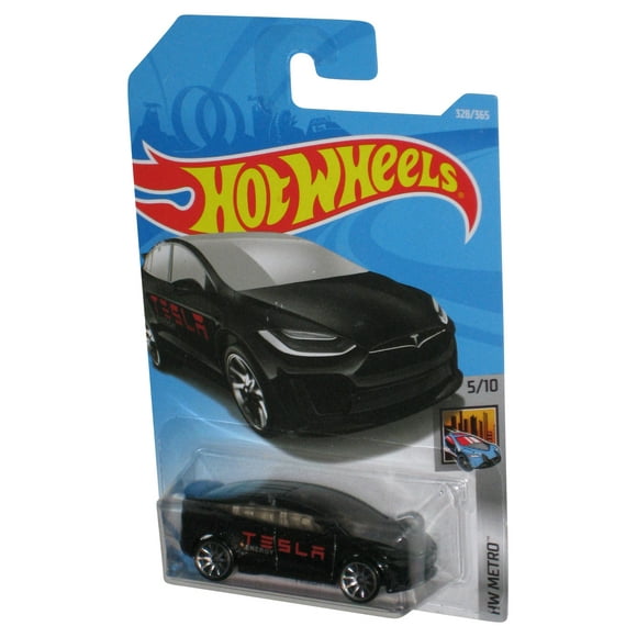 Hot Wheels HW Metro 5/10 (2017) Black Tesla Model X Car 328/365
