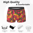 thumbnail image 2 of Men's Boxer Briefs, Cucumber flower ratta Soft Comfy Mens Underwear Boxer Briefs Breathable With Widen Waist, 2 of 7