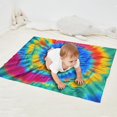 thumbnail image 2 of Colorful Rainbow Tie Dye Spiral Pattern Blanket,Comfortable Soft Flannel Throw Blanket,All Season,Warm Lightweight Blankets for Sofa Bed Couch Living Room Chair,30"x40", 2 of 4