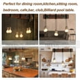thumbnail image 3 of iMeshbean 6-Light Rustic Chandelier Farmhouse Wood Beam Hanging Industrial Pendant Lighting Vintage Ceiling Light Fixture 6 Heads for Dining Table Kitchen Island Bar Coffee Billiard Pool Table, 3 of 8