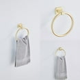 thumbnail image 3 of Brusehd Light Gold Bathroom Hardware Set 4 Pieces,Bathroom Accessories Set Stainless Steel Wall Mounted, Hand Towel Bar, Towel Ring, Robe Towel Hooks,Toilet Paper Holder,Towel Bar Set, 23.6 Inch…, 3 of 7
