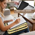 thumbnail image 5 of Haosy Accordion File Organizer Zipper Binder 500 Sheet 6-Tab Expanding File Folder Multi-Pocket 1.2 Inch 3 Ring Cute Camel on Plaid, 5 of 7