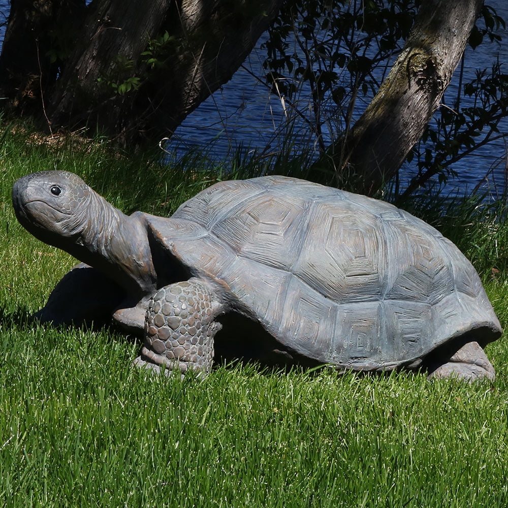 Sunnydaze Todd the Tortoise Garden Statue, Large Indoor/Outdoor Yard