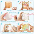 thumbnail image 4 of Kit de mosaico con posavasos de madera, suministros de paquete de material para manualidades de bricolaje para regalos de decoración hechos a mano de posavasos (2 juegos) MFZFUKR BST3009928-1, 4 of 6