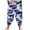 G, variant on MNCEKFOD Capri Pants for Men Summer Casual Beach Vacation Floral Prints Radish Pants Trendy Plus Size Loose Fit Relaxed Fit Comfortable Trousers Blue L