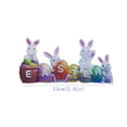 thumbnail image 3 of CoreLiving Resin Easter Bunny Rabbit Figurine Set with Eggs for Spring Home Table Centerpiece Farmhouse Indoor Office Mantel Decor Happy Easter Decoration, 3 of 7