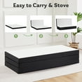 thumbnail image 5 of 4 inch Foldable Memory Foam Mattress Queen Size, CertiPUR-US Certified - Tri-Fold Design with Removable Cover, 5 of 11