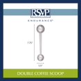 thumbnail image 5 of RSVP International Cuchara medidora de café Cuchara de acero inoxidable con mango largo Multiusos para hornear granos de café molidos o té de hojas sueltas Doble 1 cucharada/2 cucharadas, 5 of 5