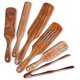 thumbnail image 1 of Sistema de madera del Spurtle de 6 piezas, utensilios de cocina de madera resistentes al calor determinados del Spurtle de la teca fijados Non-s, 1 of 5