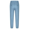 thumbnail image 4 of JUMEYU Boys School Uniform Pants Pull On Elastic Wasit Khaki Chino Dress Pant Fashion Kids Boy's Clothes 4T-12T (Dark Blue,11T 12T), 4 of 8
