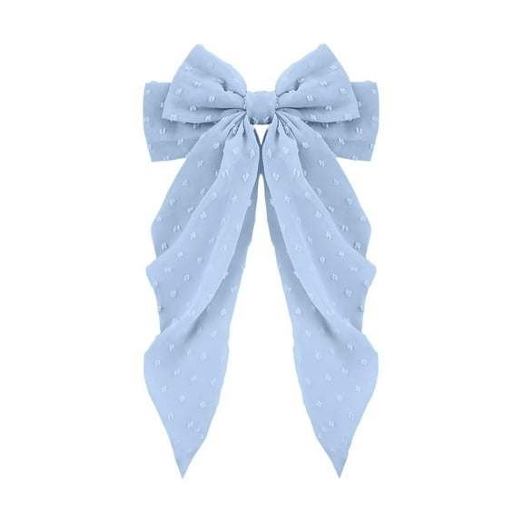 Elegant Chiffon Hair Barrettes Large Bow Clip for Women Polka Spring Hair Accessories for Styling and Decoration