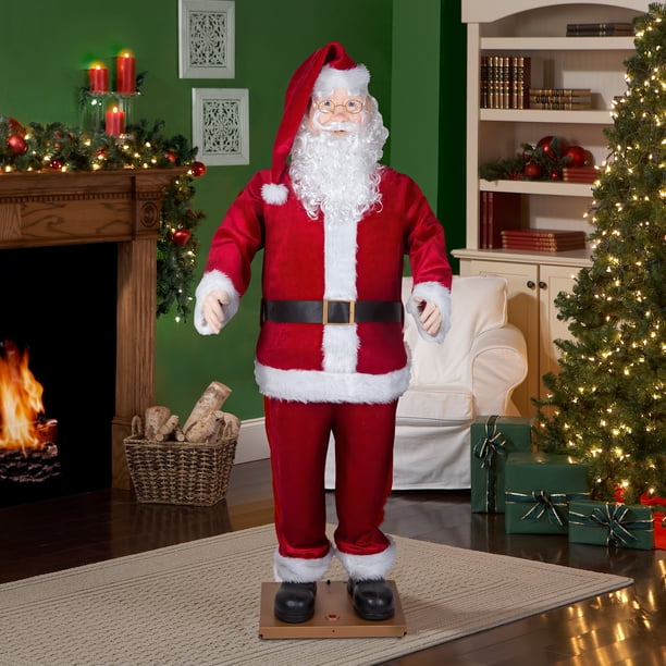 Christmas Gemmy Life Sized Animated Santa Claus Indoor and Covered