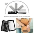 thumbnail image 5 of Travel Brush Mini Boar Bristle Brush Folding Hair Brush for Thin\\/Thick Hair, Mini Hair Brush for Women and Men for Smoothing Detangling Massaging Adding Shine, Great for Purse or Pocket., 5 of 5