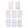 thumbnail image 1 of 8 Sheets Glitter French Nail Art Stickers U Shape Decals Manicure Nail Sticker, 1 of 8