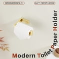 thumbnail image 5 of KOKOSIRI Toilet Paper Holder Gold Tissue Paper Dispenser for Kitchen Bathroom Washroom Toilet Roll Holder Wall Mounted Stainless Steel B2009BG, 5 of 7