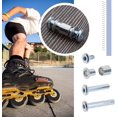 thumbnail image 2 of 46 Pcs Arbre de Remplacement pour Patin en Ligne Accessoires de Remplacement pour Patin à Roulettes en Alliage d'Aluminium Ensemble de Roues de Patin Comprend Axes Vis & Clé & Espace, 2 of 5