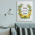 thumbnail image 2 of Stupell Industries Charming Home Sweet Home Sign Sunflower Wreath Canvas Wall Art Design by Lettered and Lined, 36" x 48", 2 of 4