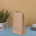 thumbnail image 5 of YoeXGDS Paper Lunch Bags 150 Count Khaki Paper Bags for Lunch and Used for Craft Bags, Reusable Snacks, Popcorns Party Khaki Paper Bags 7inch, 5 of 8