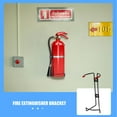 thumbnail image 3 of BRIGHTFUFU Fire Extinguisher Bracket Wall Mount Heavy Duty Steel Black for Home Use Fits All Types 2 Pack, 3 of 8
