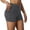 Grey, variant on FINALGANG Women New Shorts Solid Color High Waist Yoga Shorts Athletic Thin Leggings With Pockets Relaxed Fit Comfort Daily Wear
