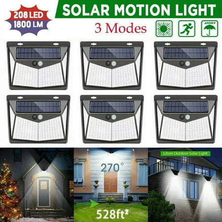 

Right Outdoor LED Light Wall Mount 208 LEDs Garden Landscape Spotlight Auto ON/OFF with 3 Inteligient Modes Outdoor Yard Garden Pack of 2