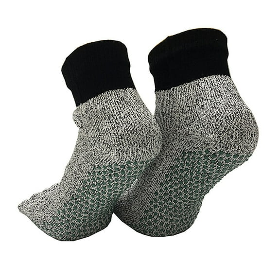 NUZYZ Level 5 HPPE Anti-Cut Anti-Puncture Outdoor Hiking 5-Toe Protection Crew Socks