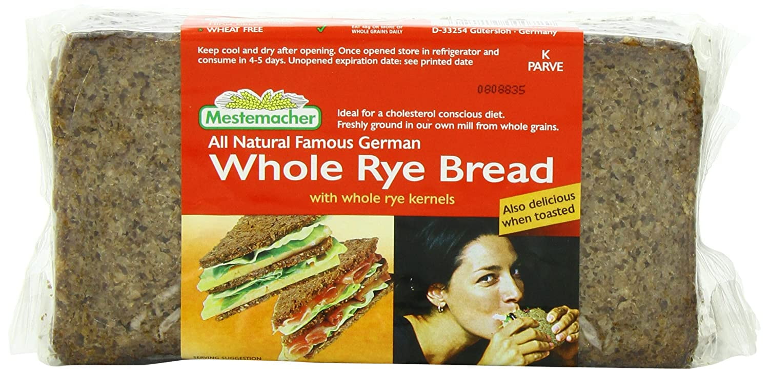 Mestemacher Bread Whole Rye, 17.6-Ounce (Pack of 1)